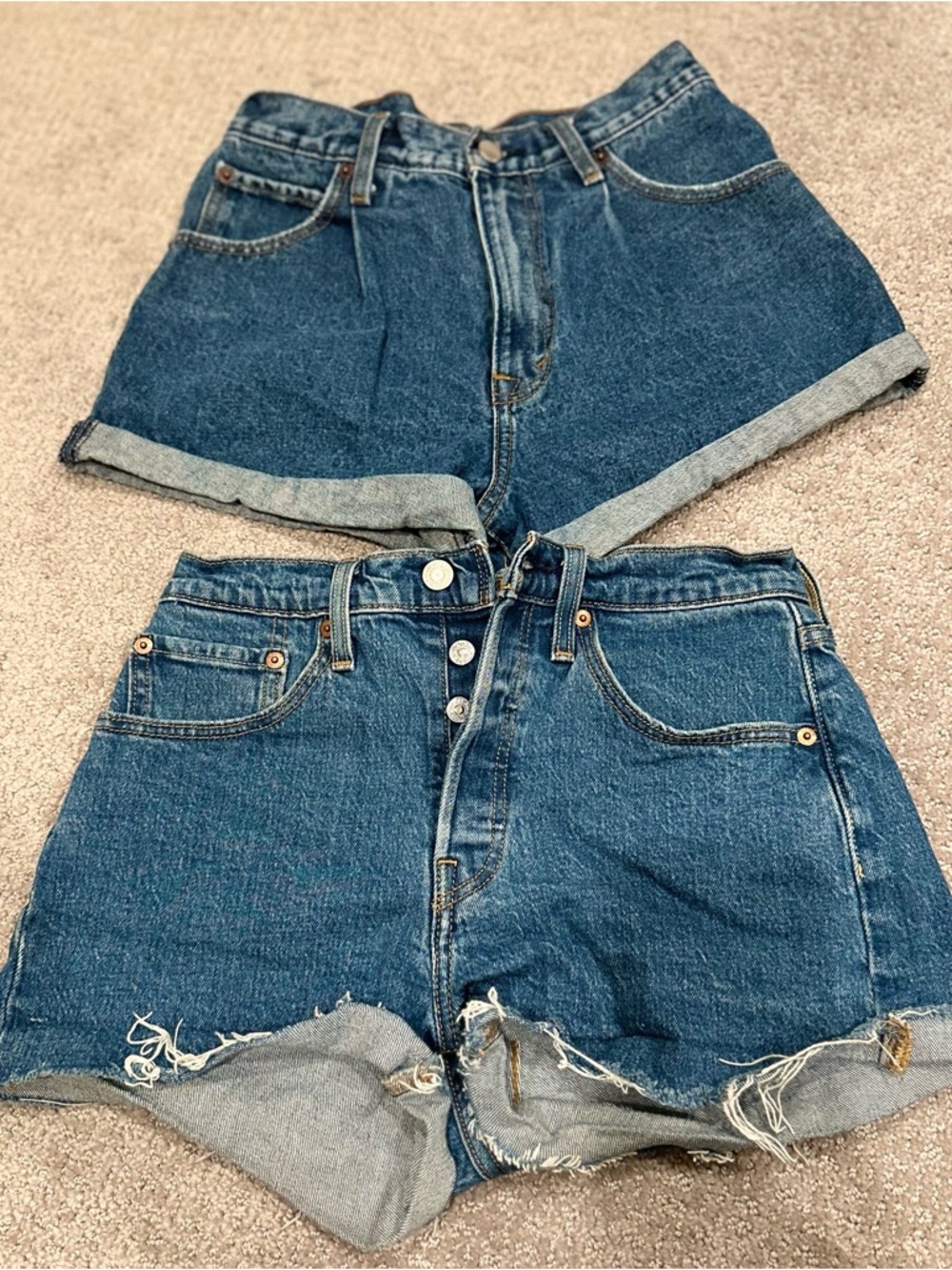 Bundle Abercrombie & Levi High-Waist Denim Shorts